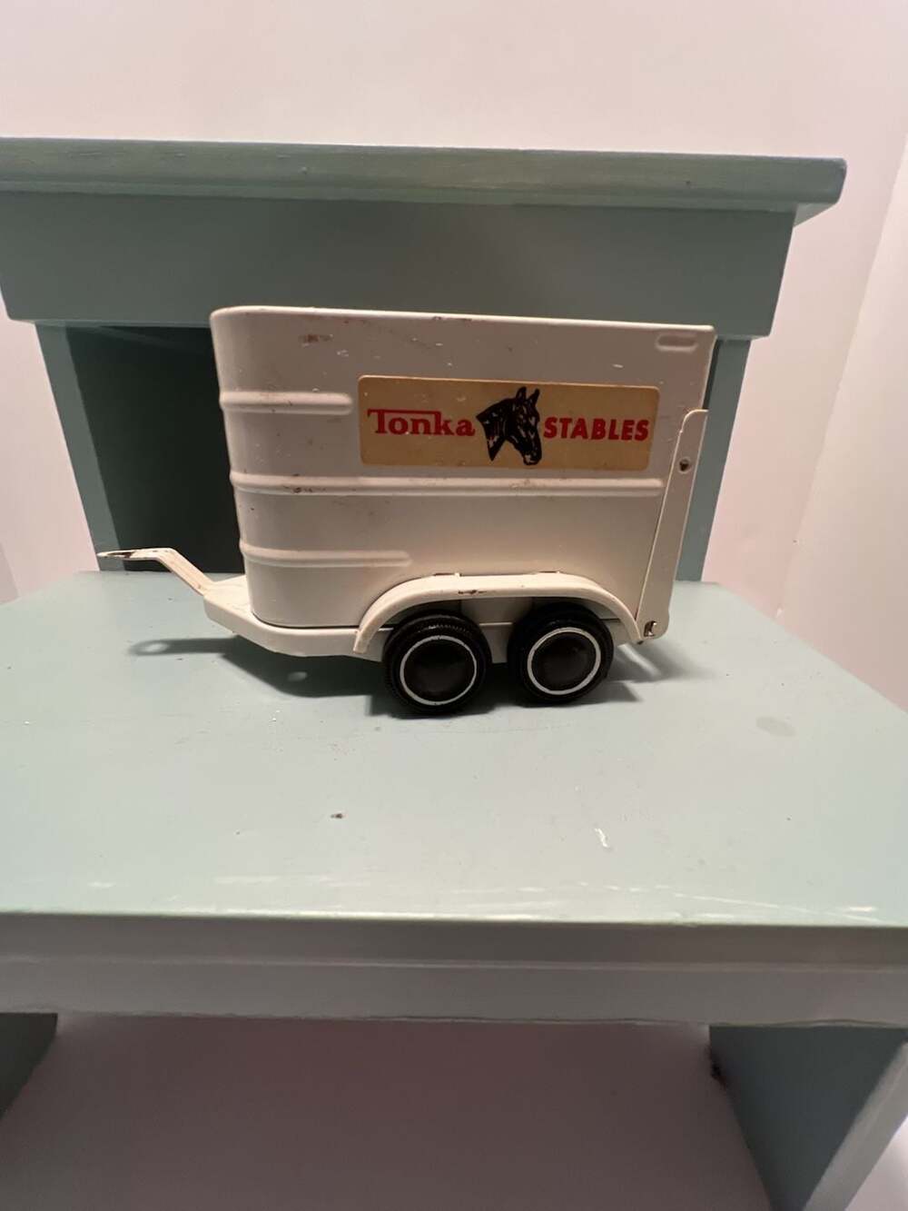Tonka Stables Horse Trailer Vintage Pressed Steel Toy